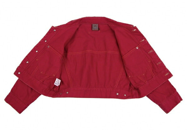 GAULTIER JEAN'S Cotton Short Trucker Jacket Red Size 48