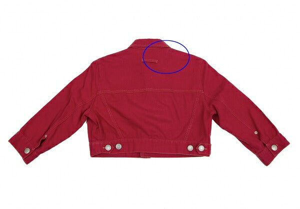 GAULTIER JEAN'S Cotton Short Trucker Jacket Red Size 48
