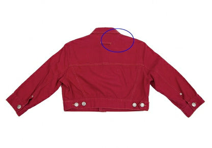 GAULTIER JEAN'S Cotton Short Trucker Jacket Red Size 48
