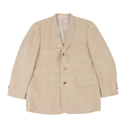 Papas Tencel Linen 3-Button Jacket Beige Size S44