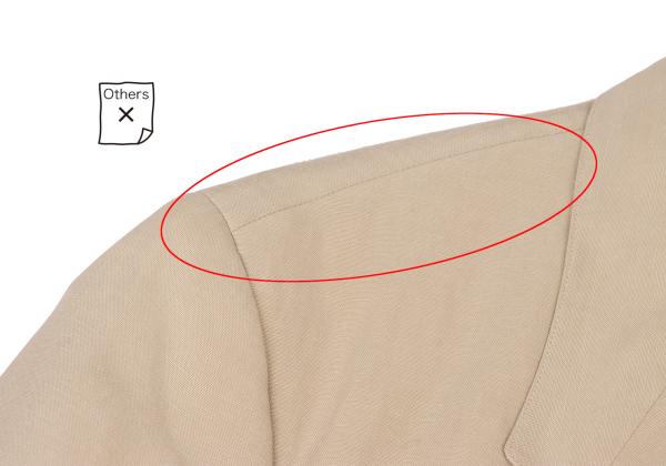 Papas Tencel Linen 3-Button Jacket Beige Size S44