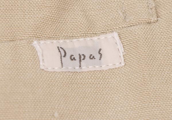 Papas Tencel Linen 3-Button Jacket Beige Size S44