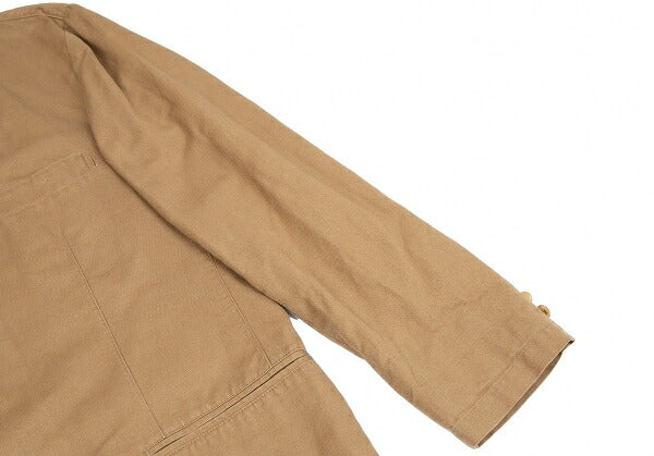 Papas Cotton Linen 2B Jacket Brown Size M