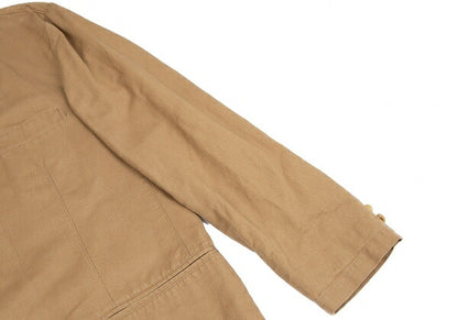 Papas Cotton Linen 2B Jacket Brown Size M