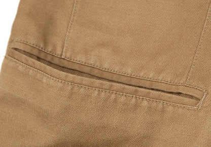 Papas Cotton Linen 2B Jacket Brown Size M