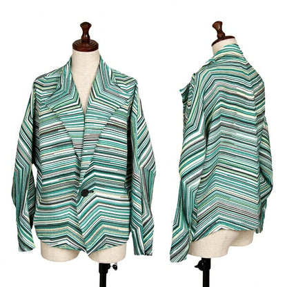 ISSEY MIYAKE 19AW 3D Steam Stretch Jacket Green Size 2