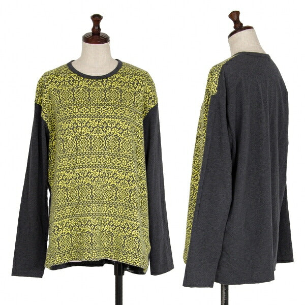 JUNYA WATANABE COMME des GARCONS Damask Top Yellow Size S