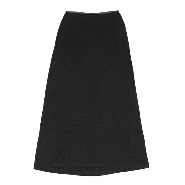 Y's Linen Stretch Knit Skirt Black Size M