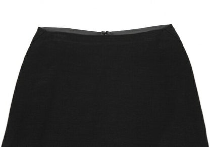 Y's Linen Stretch Knit Skirt Black Size M
