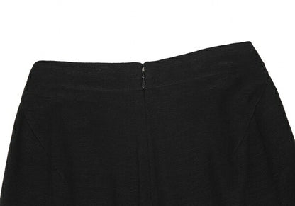 Y's Linen Stretch Knit Skirt Black Size M