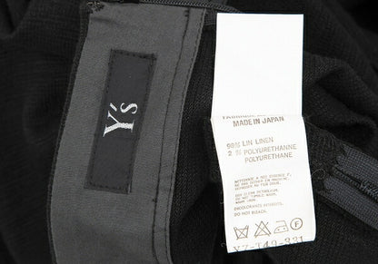 Y's Linen Stretch Knit Skirt Black Size M