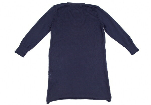 COMME des GARCONS Cashmere Inside Out Sweater Navy Size M