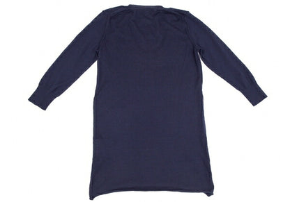 COMME des GARCONS Cashmere Inside Out Sweater Navy Size M