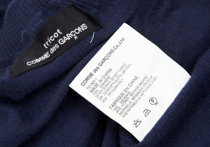 COMME des GARCONS Cashmere Inside Out Sweater Navy Size M