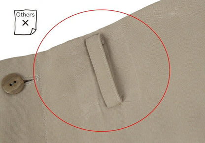 ISSEY MIYAKE Tuck Tapered Rayon Blend Pants Beige Size L