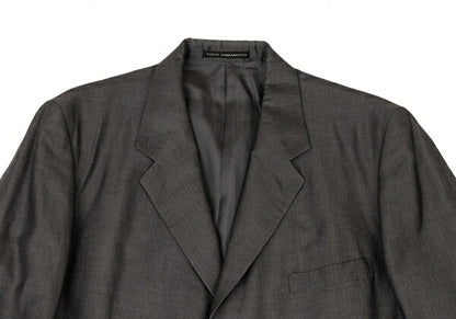 Y's for men Cotton Linen Tailored Blazer Charcoal Size 4