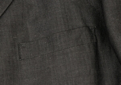 Y's for men Cotton Linen Tailored Blazer Charcoal Size 4
