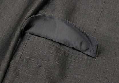 Y's for men Cotton Linen Tailored Blazer Charcoal Size 4