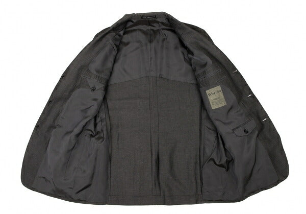 Y's for men Cotton Linen Tailored Blazer Charcoal Size 4