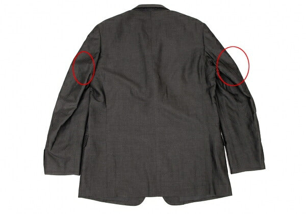 Y's for men Cotton Linen Tailored Blazer Charcoal Size 4
