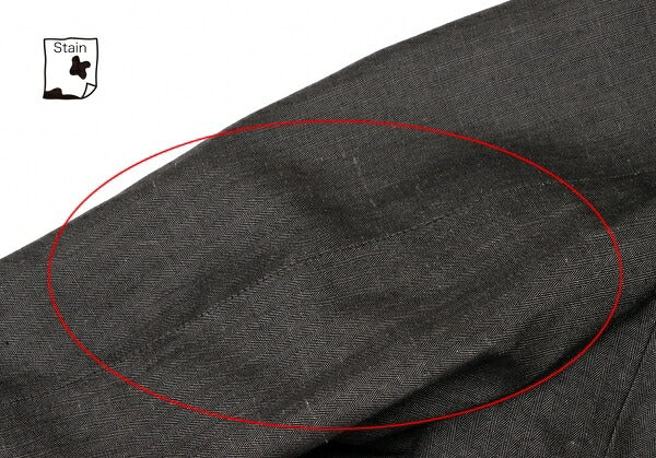 Y's for men Cotton Linen Tailored Blazer Charcoal Size 4