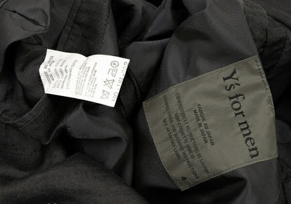 Y's for men Cotton Linen Tailored Blazer Charcoal Size 4
