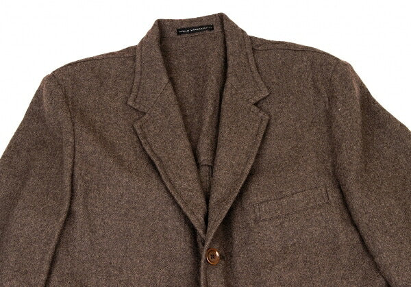 Y's for men Brushed Wool Tailored Long Jacket Size 4