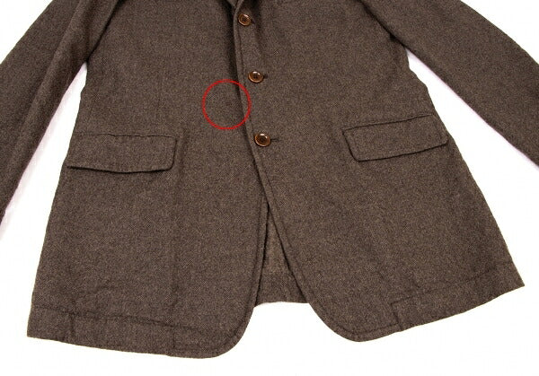 Y's for men Brushed Wool Tailored Long Jacket Size 4