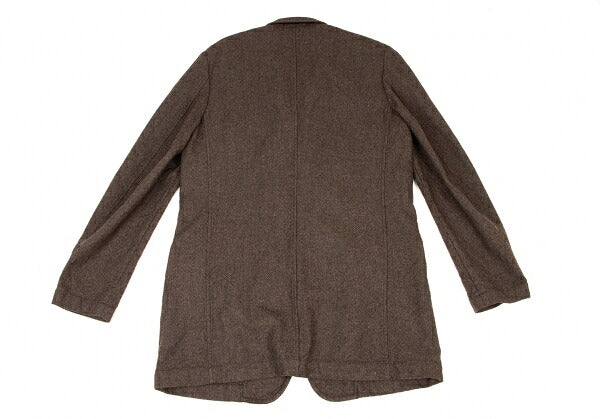 Y's for men Brushed Wool Tailored Long Jacket Size 4
