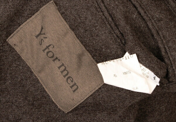 Y's for men Brushed Wool Tailored Long Jacket Size 4
