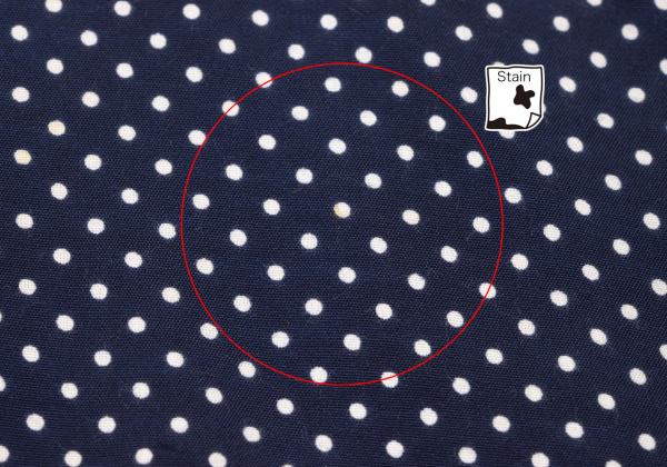 Y's for men Navy Pin Dot Layered Collar Rayon Shirt Size 3