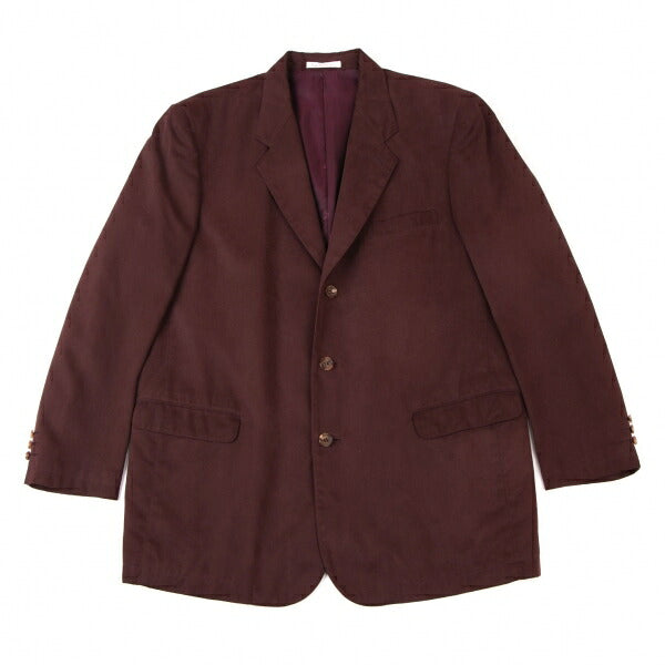 Papas Cotton Tencel Tailored Blazer Bordeaux Size L