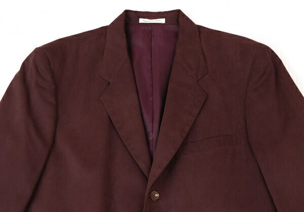 Papas Cotton Tencel Tailored Blazer Bordeaux Size L