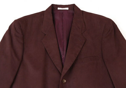 Papas Cotton Tencel Tailored Blazer Bordeaux Size L