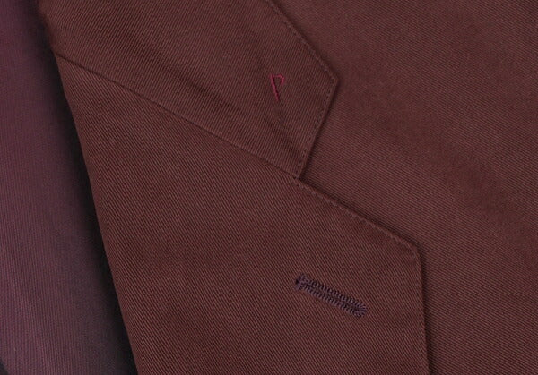 Papas Cotton Tencel Tailored Blazer Bordeaux Size L