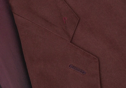 Papas Cotton Tencel Tailored Blazer Bordeaux Size L