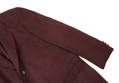Papas Cotton Tencel Tailored Blazer Bordeaux Size L