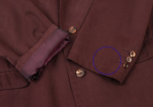 Papas Cotton Tencel Tailored Blazer Bordeaux Size L