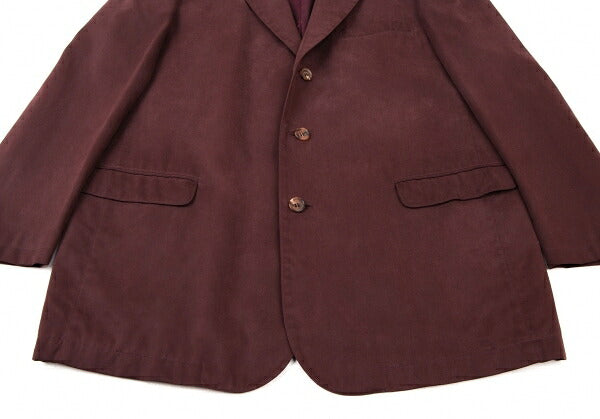 Papas Cotton Tencel Tailored Blazer Bordeaux Size L