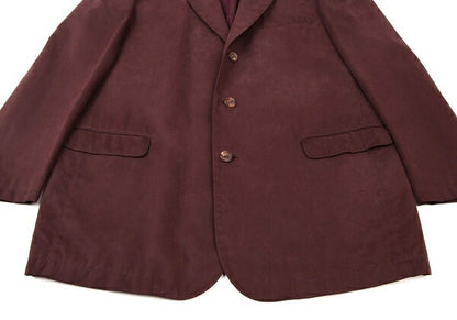 Papas Cotton Tencel Tailored Blazer Bordeaux Size L