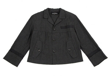 tricot COMME des GARCONS Crinkle Wool Jacket Charcoal Size M