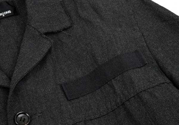 tricot COMME des GARCONS Crinkle Wool Jacket Charcoal Size M