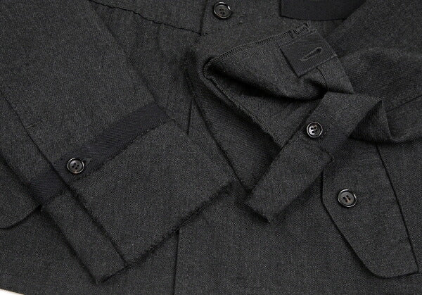 tricot COMME des GARCONS Crinkle Wool Jacket Charcoal Size M