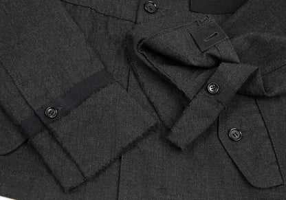 tricot COMME des GARCONS Crinkle Wool Jacket Charcoal Size M