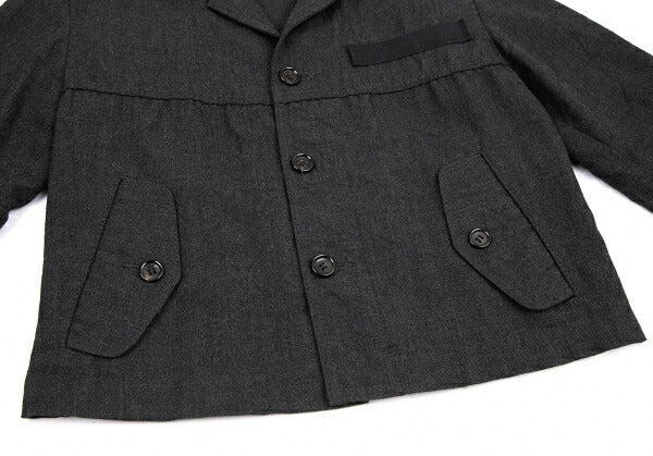 tricot COMME des GARCONS Crinkle Wool Jacket Charcoal Size M