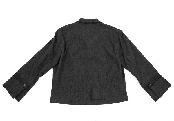 tricot COMME des GARCONS Crinkle Wool Jacket Charcoal Size M