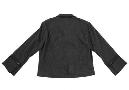 tricot COMME des GARCONS Crinkle Wool Jacket Charcoal Size M