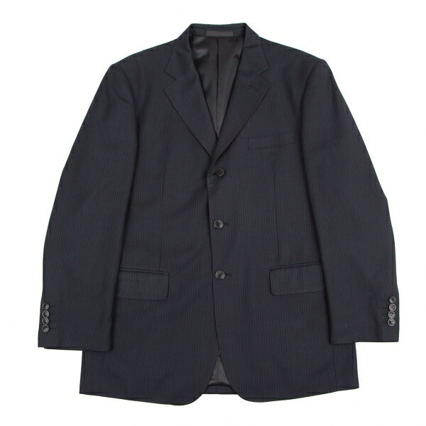 GIORGIO ARMANI Wool Silk Stripe Jacket Navy Size 50