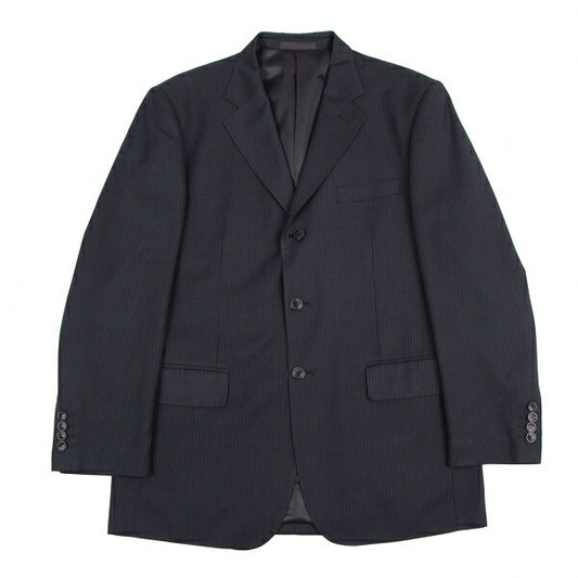 GIORGIO ARMANI Wool Silk Stripe Jacket Navy Size 50