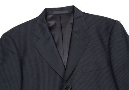 GIORGIO ARMANI Wool Silk Stripe Jacket Navy Size 50